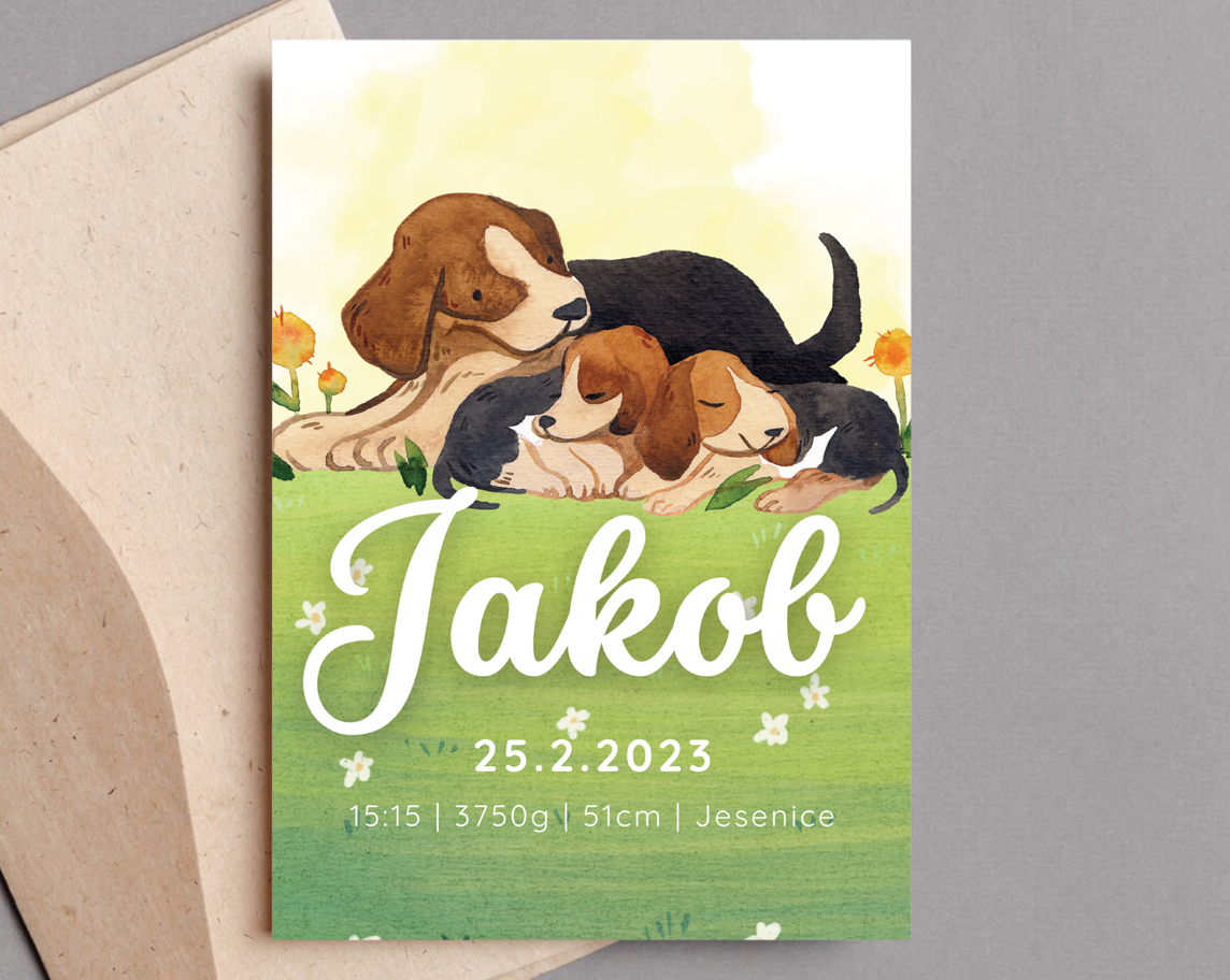 Digitalni oznanitveni plakat - kužki