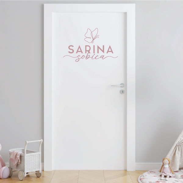 Nalepka za otroško sobo - metuljcek