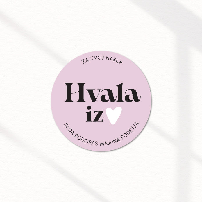 Zahvalna nalepka fi 4 cm 001