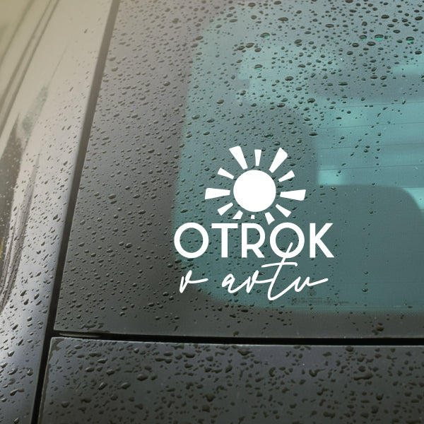 Nalepka za avto Otrok v avtu 002