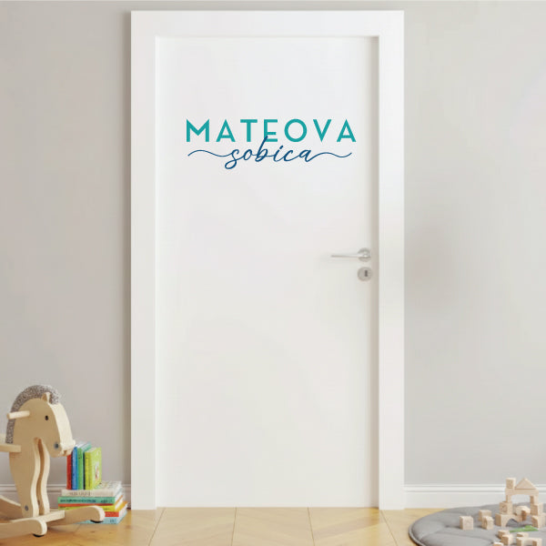 Nalepka za otroško sobo - fantek