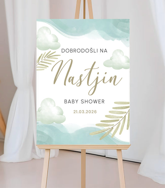 Tabla dobrodošlice Baby shower 002