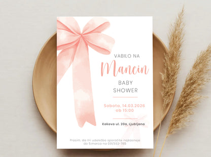 Vabilo za Baby shower