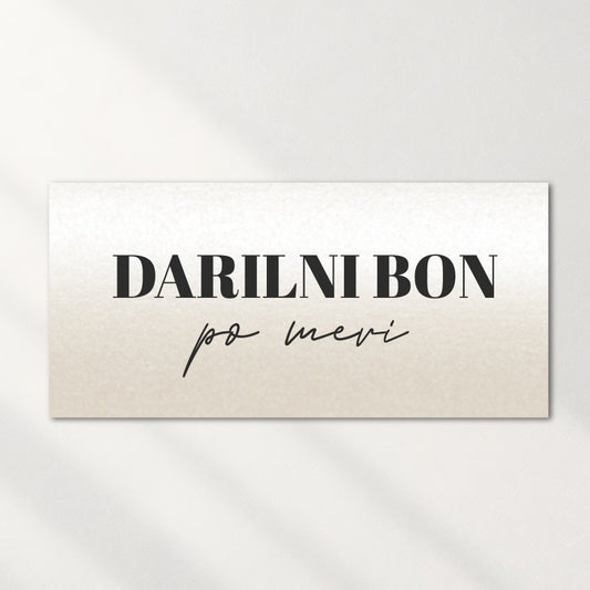 Darilni bon 210 x 99 mm (1/3 A4)