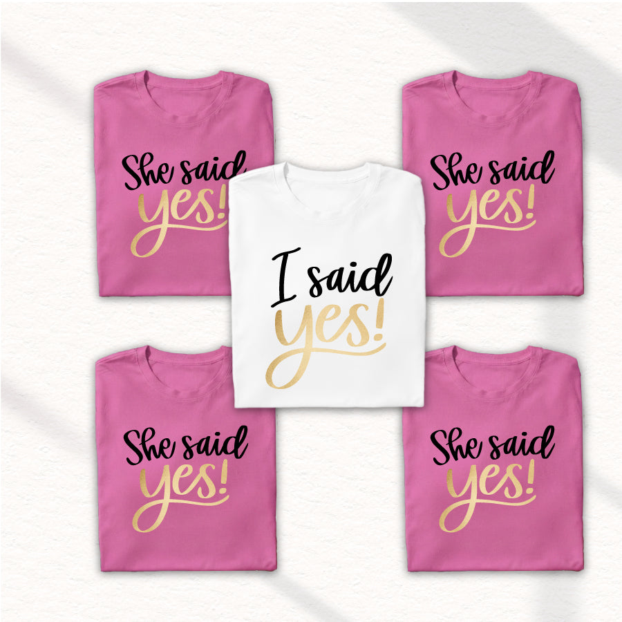 Majice za dekliščino – “She said YES!”