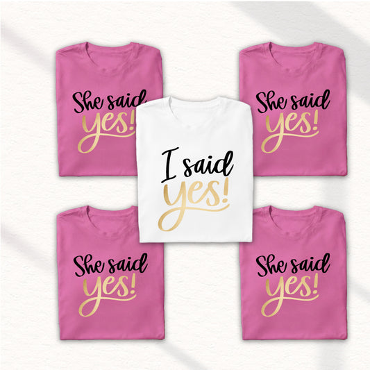 Majice za dekliščino – “She said YES!”