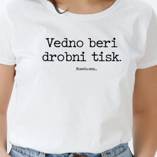 Majica Drobni tisk