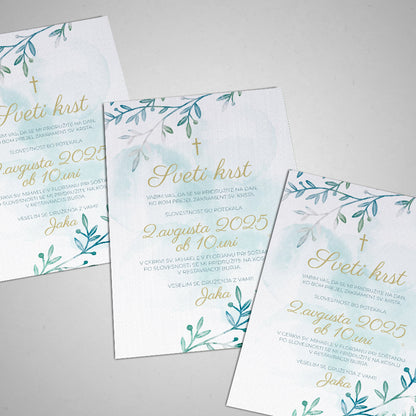 Personalizirano vabilo za Krst