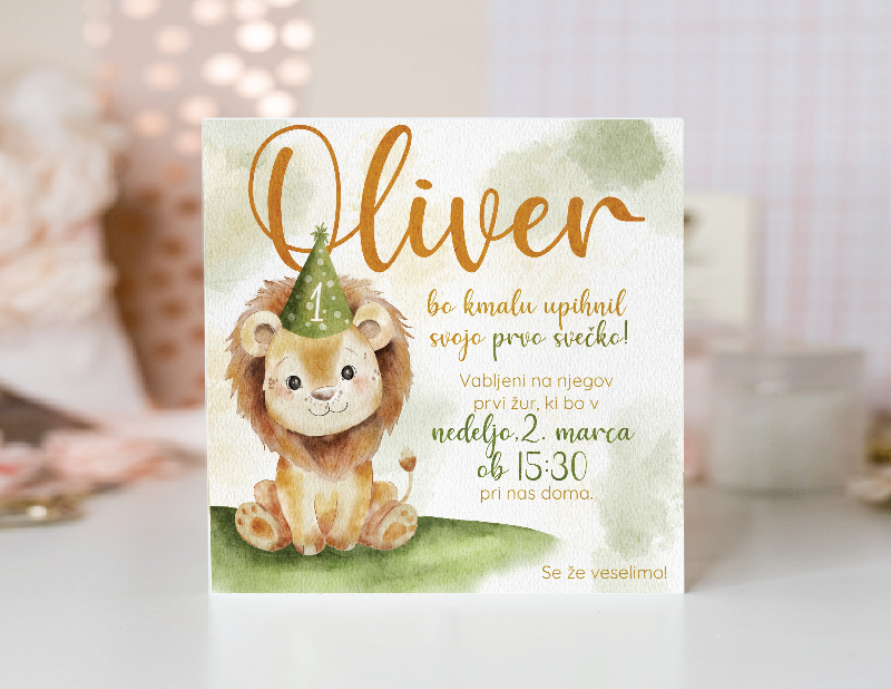 Personalizirano vabilo za rojstni dan