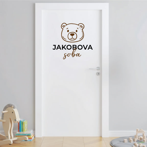 Nalepka za otroško sobo - medved